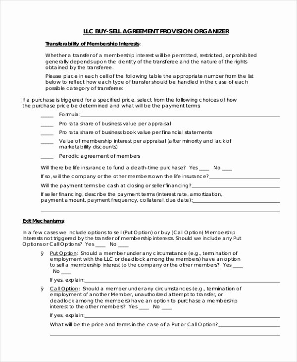 Partner Buyout Agreement Template Awesome Sample Buy Sell Agreement form 8 Free Documents In Pdf