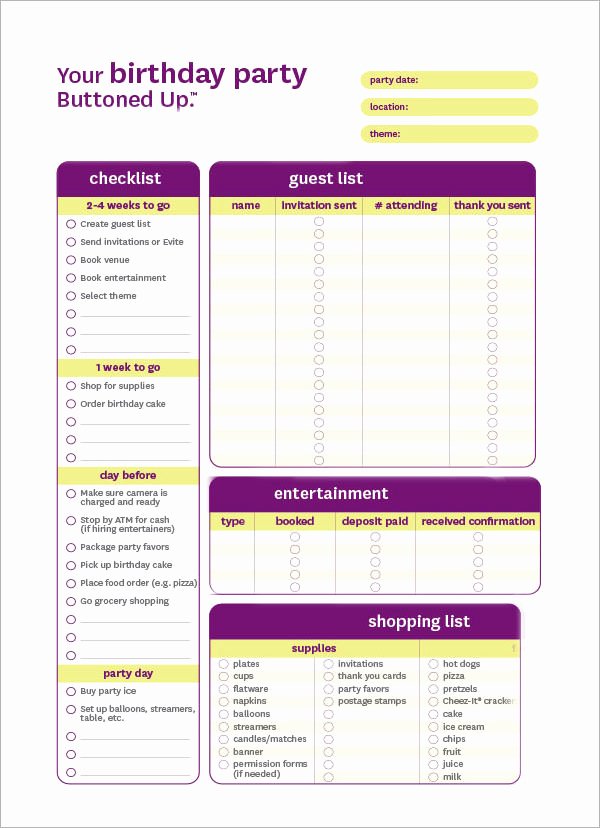 Party Plan Checklist Template Elegant event Planning Template 11 Free Documents In Word Pdf Ppt