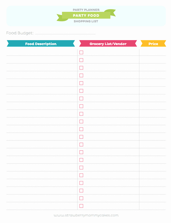 Party Plan Checklist Template Elegant Kara S Party Ideas Free Printable Party Planner