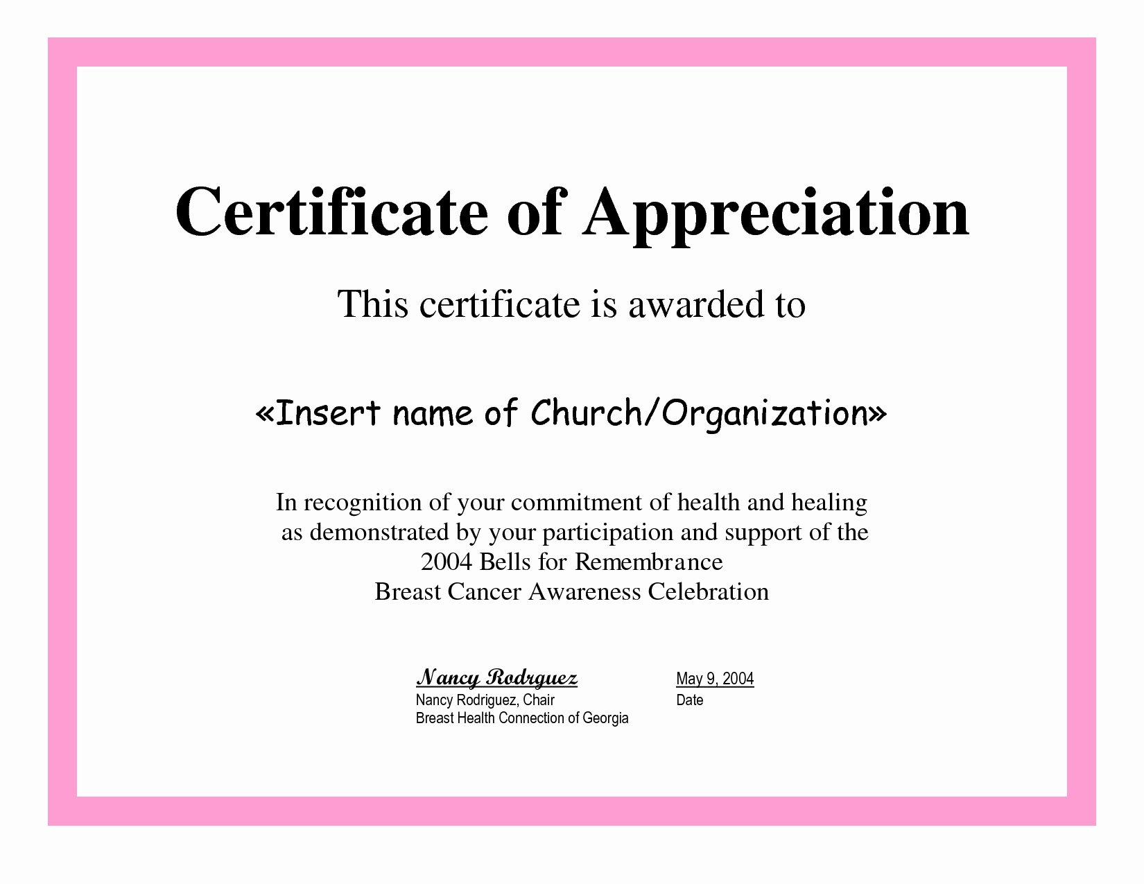 Pastor Appreciation Certificate Template Free Awesome Pastor Appreciation Certificate Template
