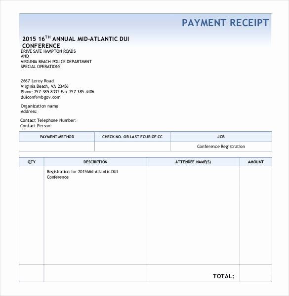 Payment Receipt format Doc Lovely 30 Money Receipt Templates Doc Pdf