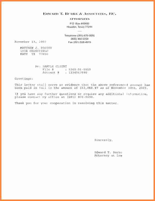 Payment Settlement Letter format Awesome 15 Payment Settlement Letter format Proposal Letter