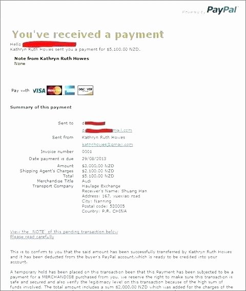 Paypal Fake Receipt Generator Awesome Fake Paypal Invoice Generator