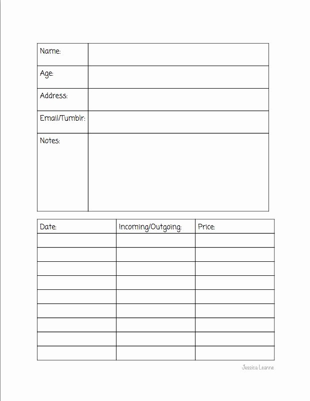 Pen Pal Letter format Inspirational A Simple Template for Keeping Your Pen Pal Information