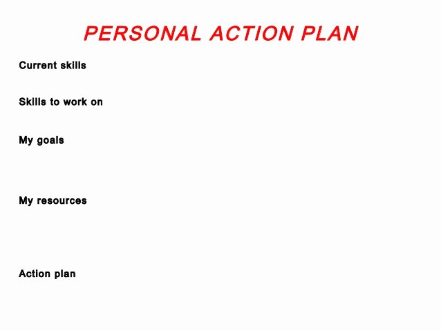 Personal Action Plan Template Awesome Pap Template and Samples