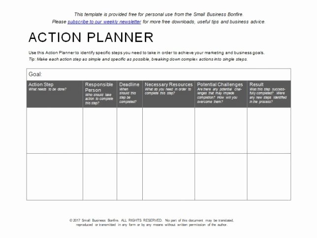 Personal Action Plan Template Lovely 10 Effective Action Plan Templates You Can Use now