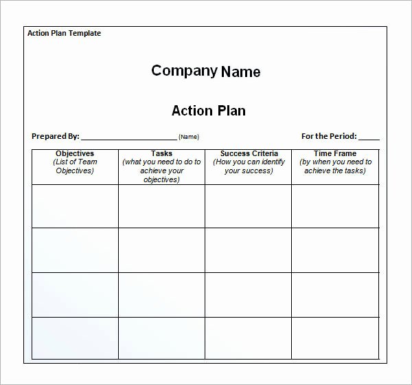 Personal Action Plan Template Luxury Sample Action Plan Template 15 Free Documents In Pdf