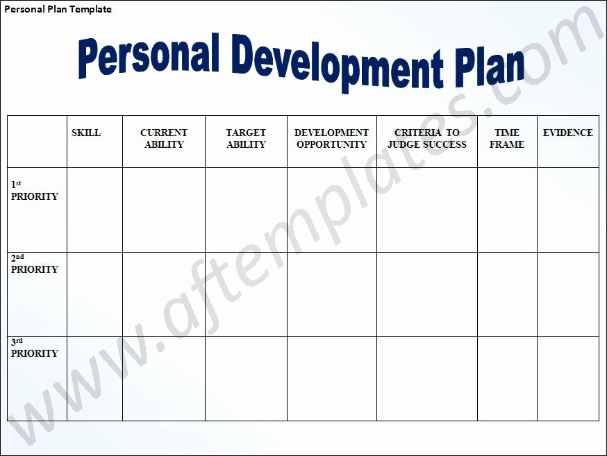 Personal Development Plan Template Beautiful Personal Development Plan Template