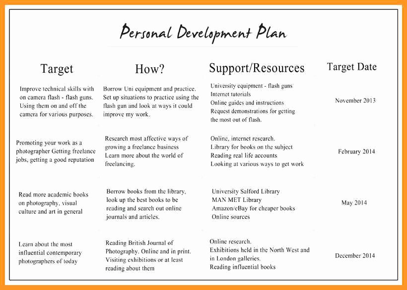 Personal Development Plan Template Inspirational 10 11 Professional Development Plan Samples