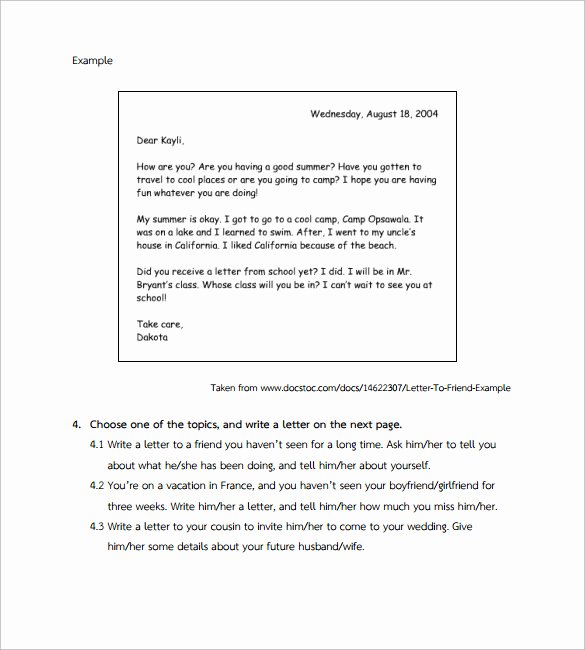 Personal Letter format Examples Beautiful 10 Personal Letter formats – Samples Examples &amp; format