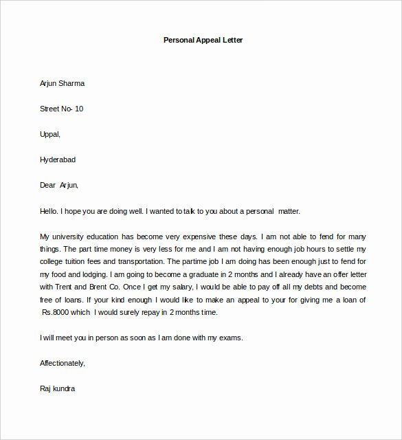 Personal Letter format Examples Inspirational 44 Personal Letter Templates Pdf Doc