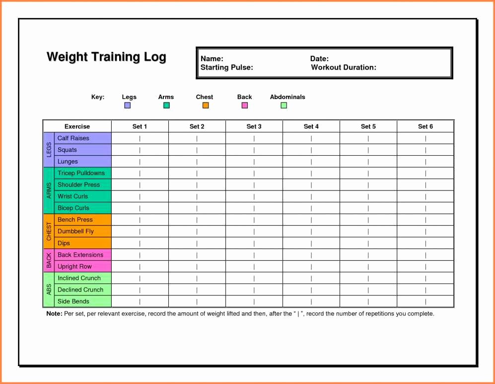 Personal Trainer Business Plan Template Inspirational Personal Training Tracking Sheet Workout Training Sheet