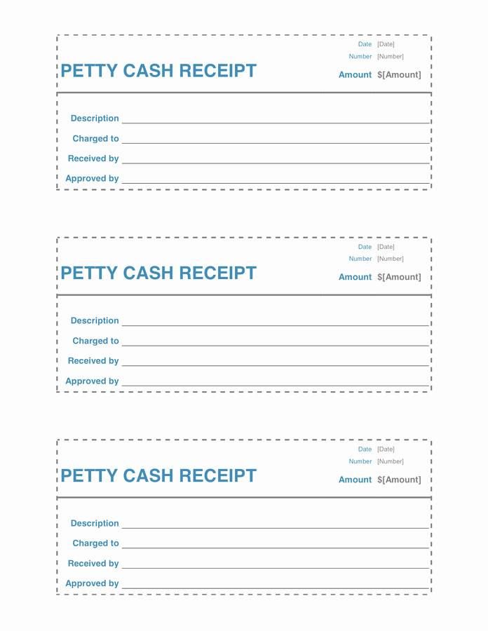 Petty Cash Receipt Template Unique Petty Cash Receipt In Word and Pdf formats