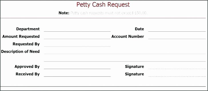 Petty Cash Voucher Template Luxury Petty Cash Voucher Template Example Petty Cash Voucher