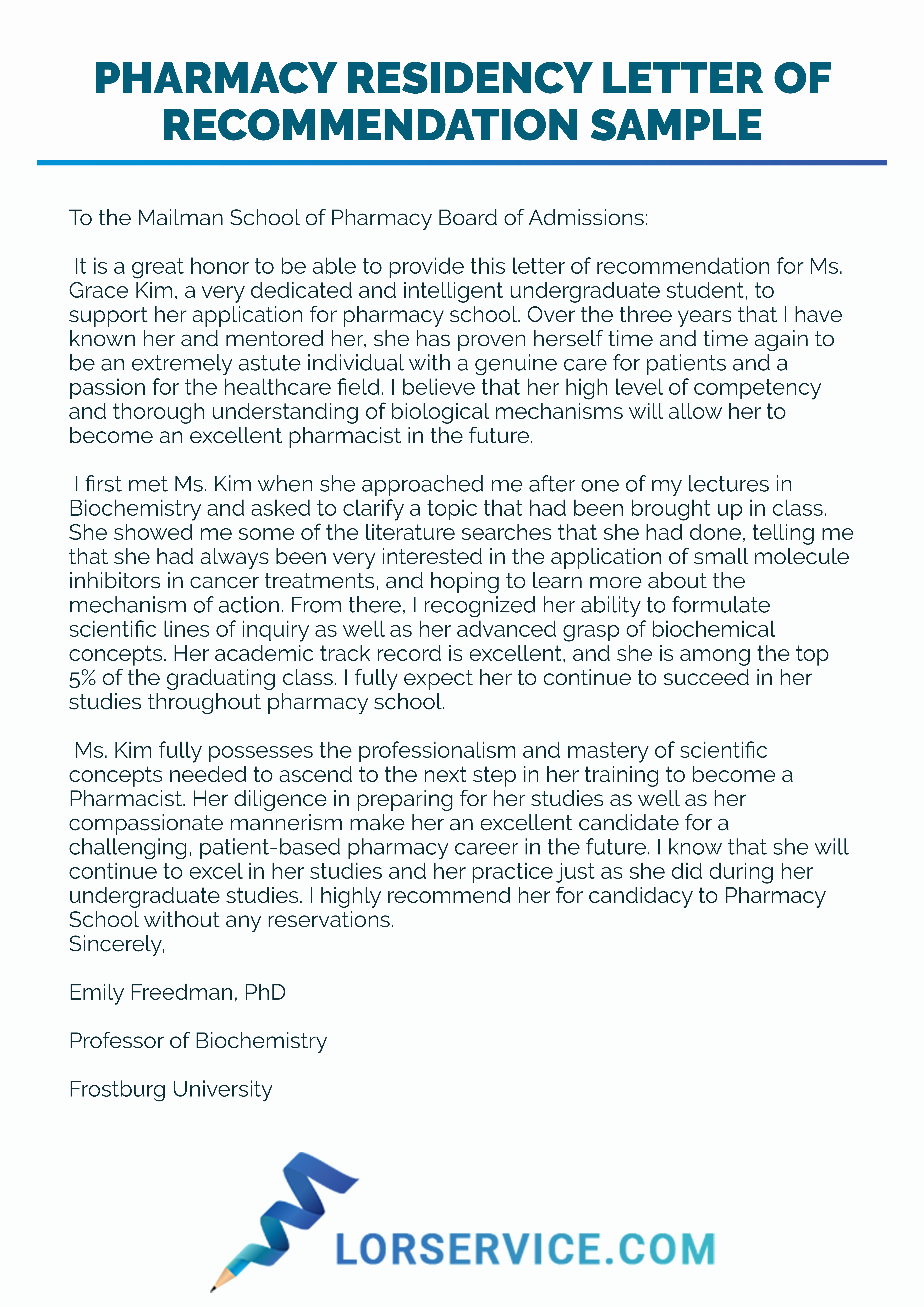 Pharmacist Letter Of Recommendation Sample New Pharmacy Re Mendation Letter
