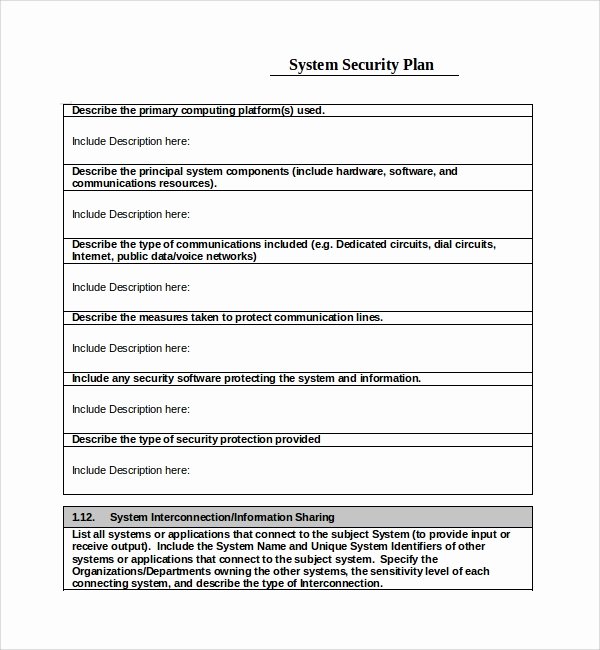 30 Physical Security Plan Template Hamiltonplastering