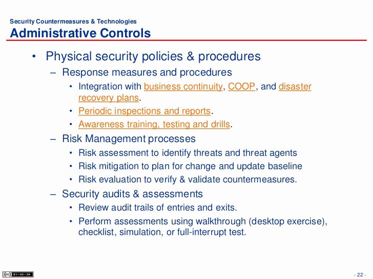 Physical Security Plan Template Unique 6 Physical Security