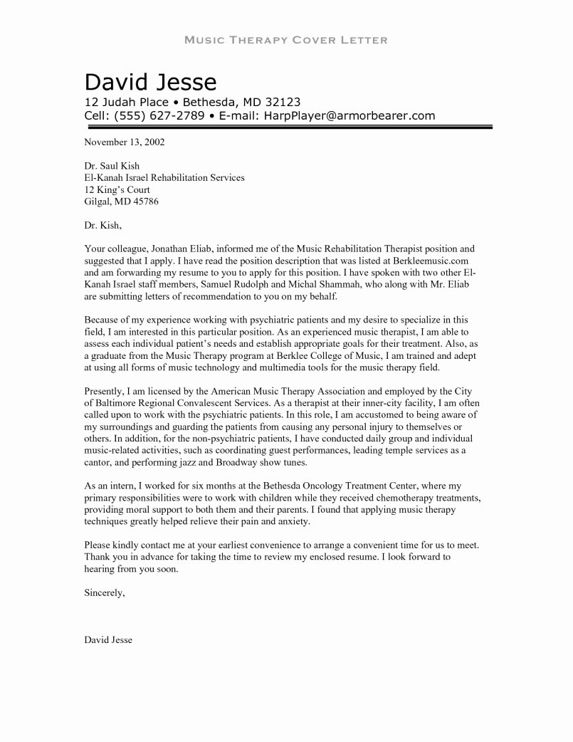 Physical therapy Letter Of Recommendation New Letter Re Mendation for Physical therapy School