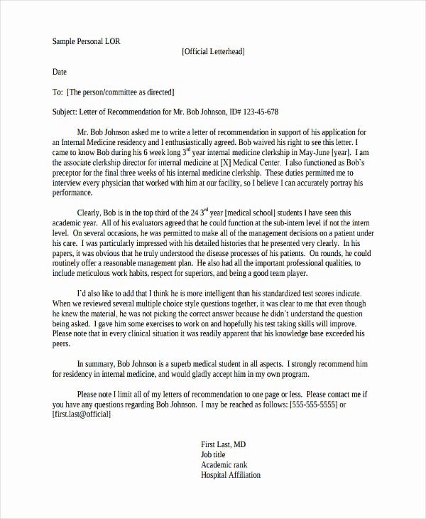 Physician Letter Of Recommendation Examples New 89 Re Mendation Letter Examples &amp; Samples Doc Pdf
