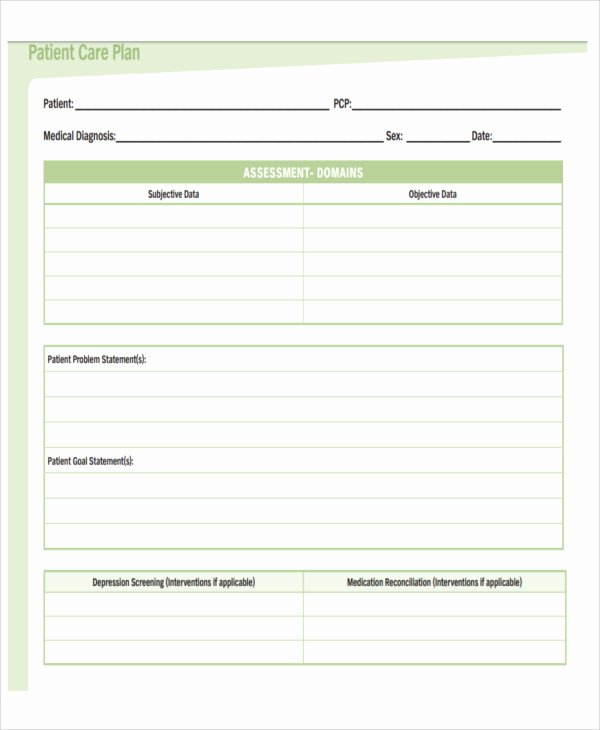 Plan Of Care Template Lovely 11 Basic Care Plan Template Word Pdf format Download