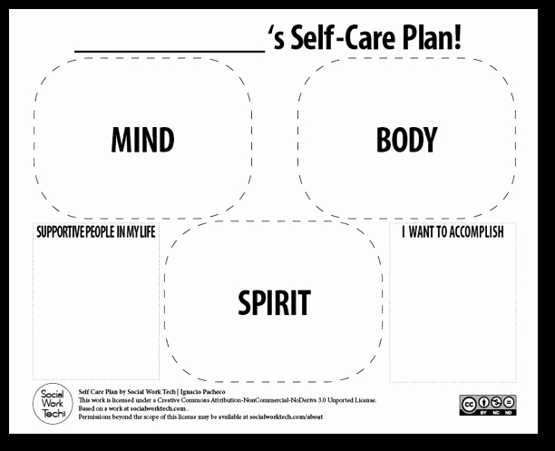 Plan Of Care Template New Self Care 101