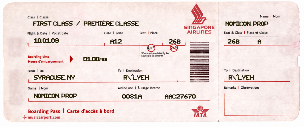 Plane Ticket Template Pdf Fresh Propnomicon Prop Airline Tickets