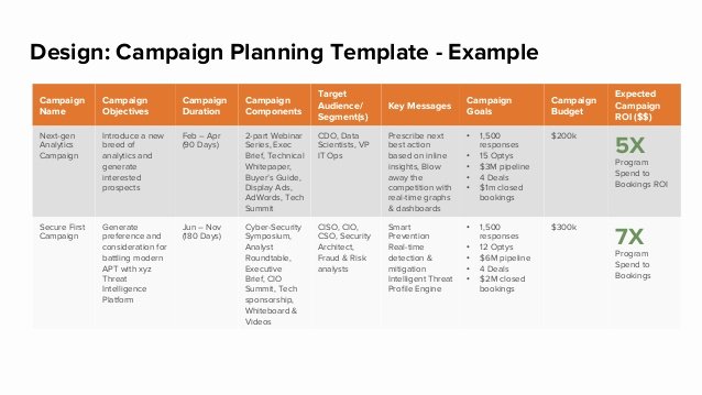 Political Campaign Plan Template Best Of Design Campaign Planning Template