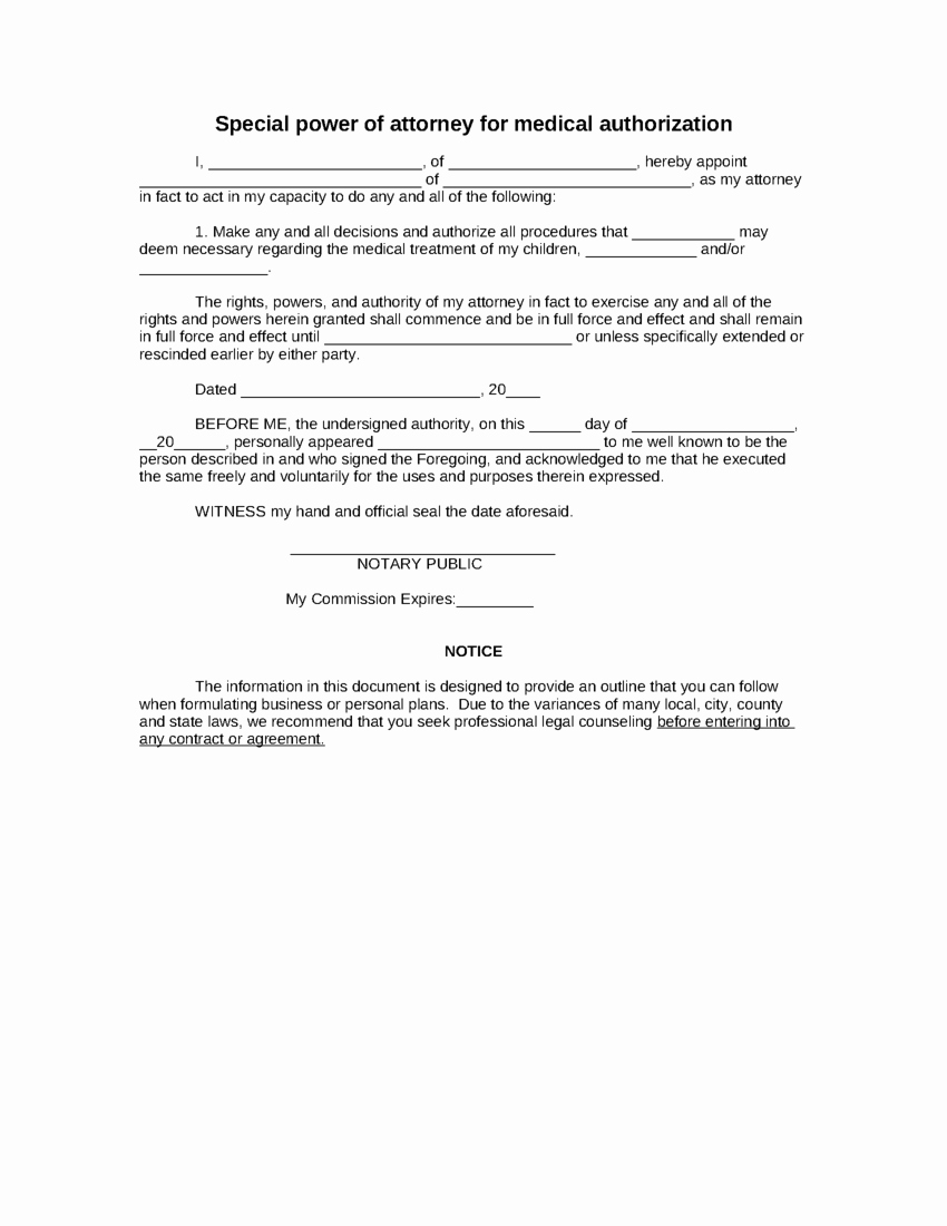 Power Of attorney Letter format Lovely Power attorney Template Free Printable Documents