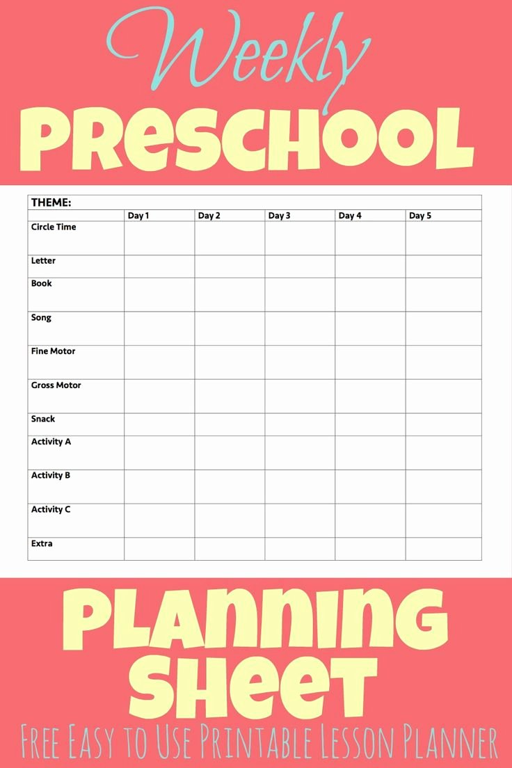 Pre Kindergarten Lesson Plan Template Lovely 17 Best Ideas About Preschool Lesson Plans On Pinterest