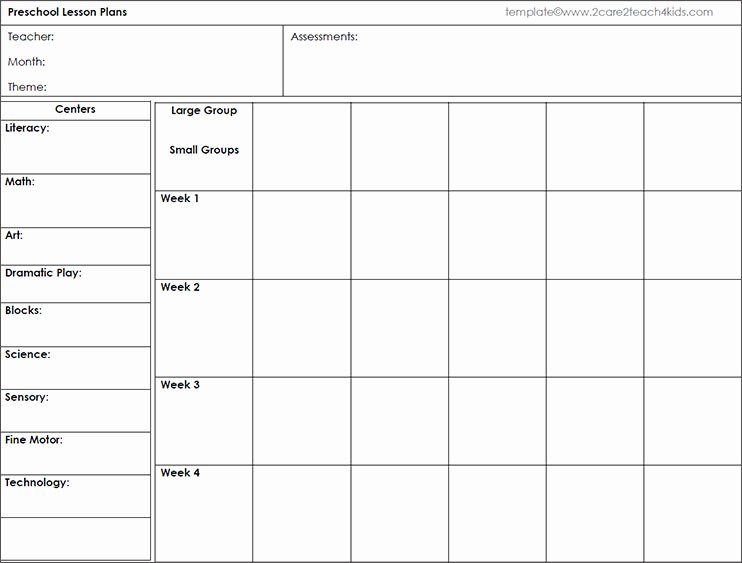Preschool Lesson Plan Template Word Fresh 7 Preschool Lesson Template Free Word Excel Pdf formats