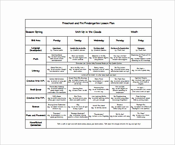 Preschool Weekly Lesson Plan Template Beautiful 21 Preschool Lesson Plan Templates Doc Pdf Excel