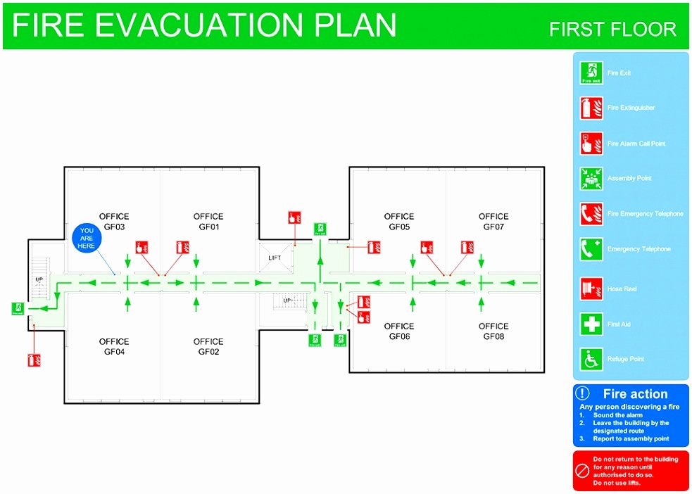 Printable Fire Escape Plan Template Awesome 8 Emergency Exit Floor Plan Template toowt