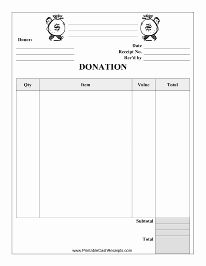 Product Received for Free New This Donation Receipt Template is Designed to Be Used to