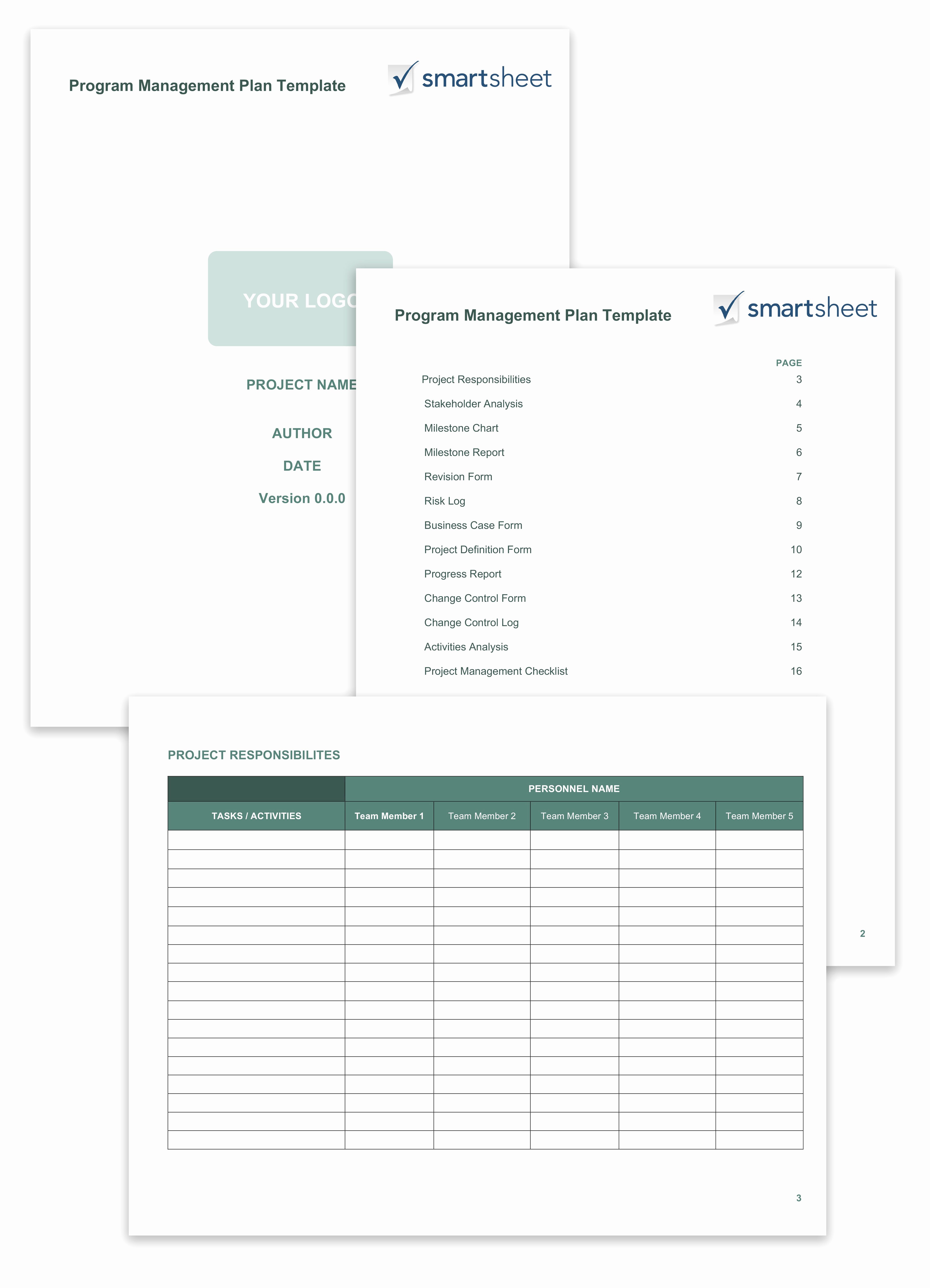 Program Management Plan Template Awesome 14 Free Program Management Templates