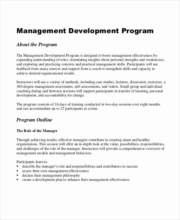 Program Management Plan Template Fresh 8 Program Management Plan Samples