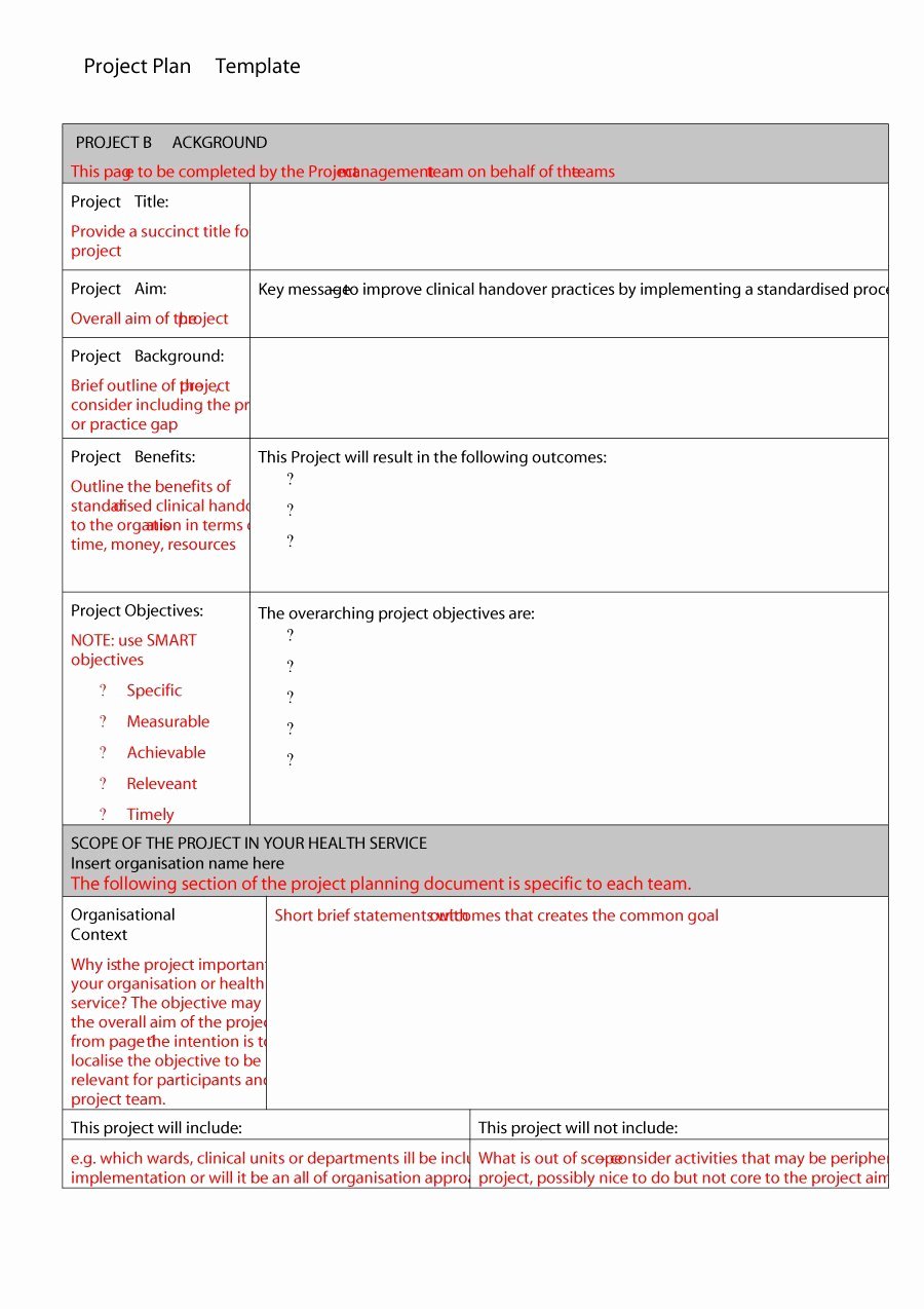Project Plan Template Word Elegant 48 Professional Project Plan Templates [excel Word Pdf