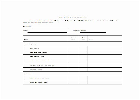 Project Plan Template Word Unique Sample Project Plan Template 11 Free Excel Pdf