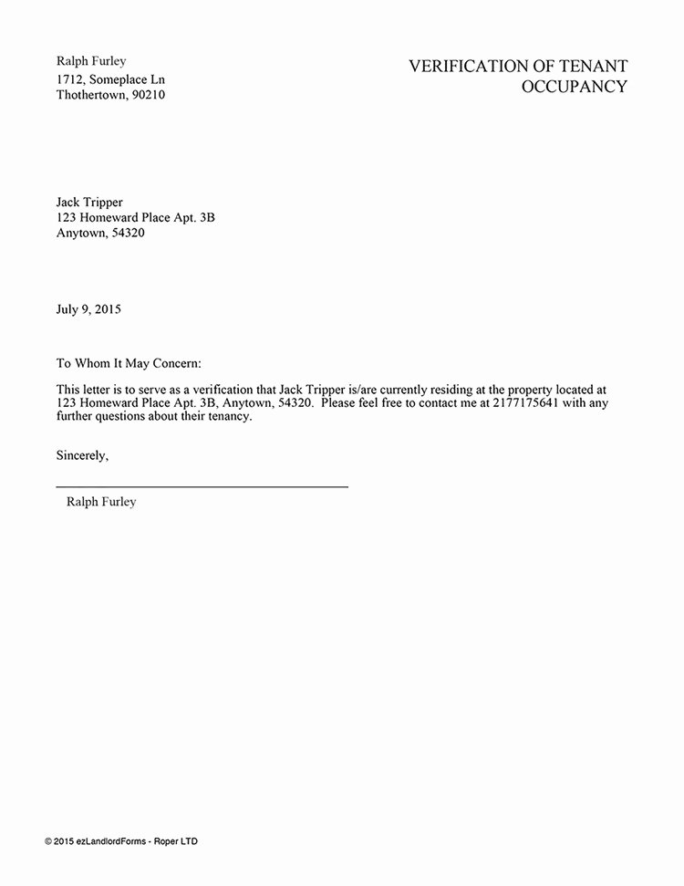 Proof Of Domicile Letter Sample Luxury Proof Residency Letter From Landlord Free Download