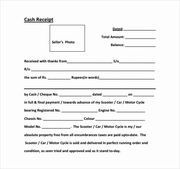 Proof Of Payment form Beautiful 14 Cash Receipt Templates – Free Samples Examples