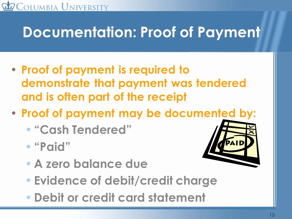Proof Of Payment Receipt Best Of Travel and Business Expense Reimbursements Ppt