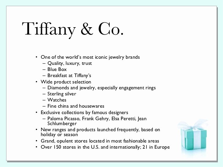 Public Relations Plan Template Elegant Tiffany &amp; Co Pr Plan
