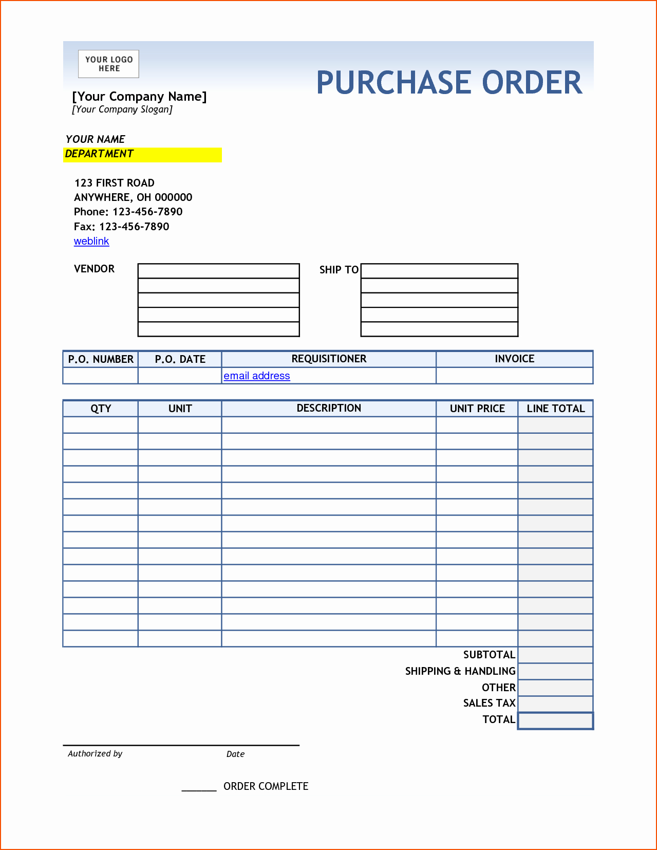 Purchase order Template Microsoft Word Beautiful 6 Purchase order Template Excel Bookletemplate