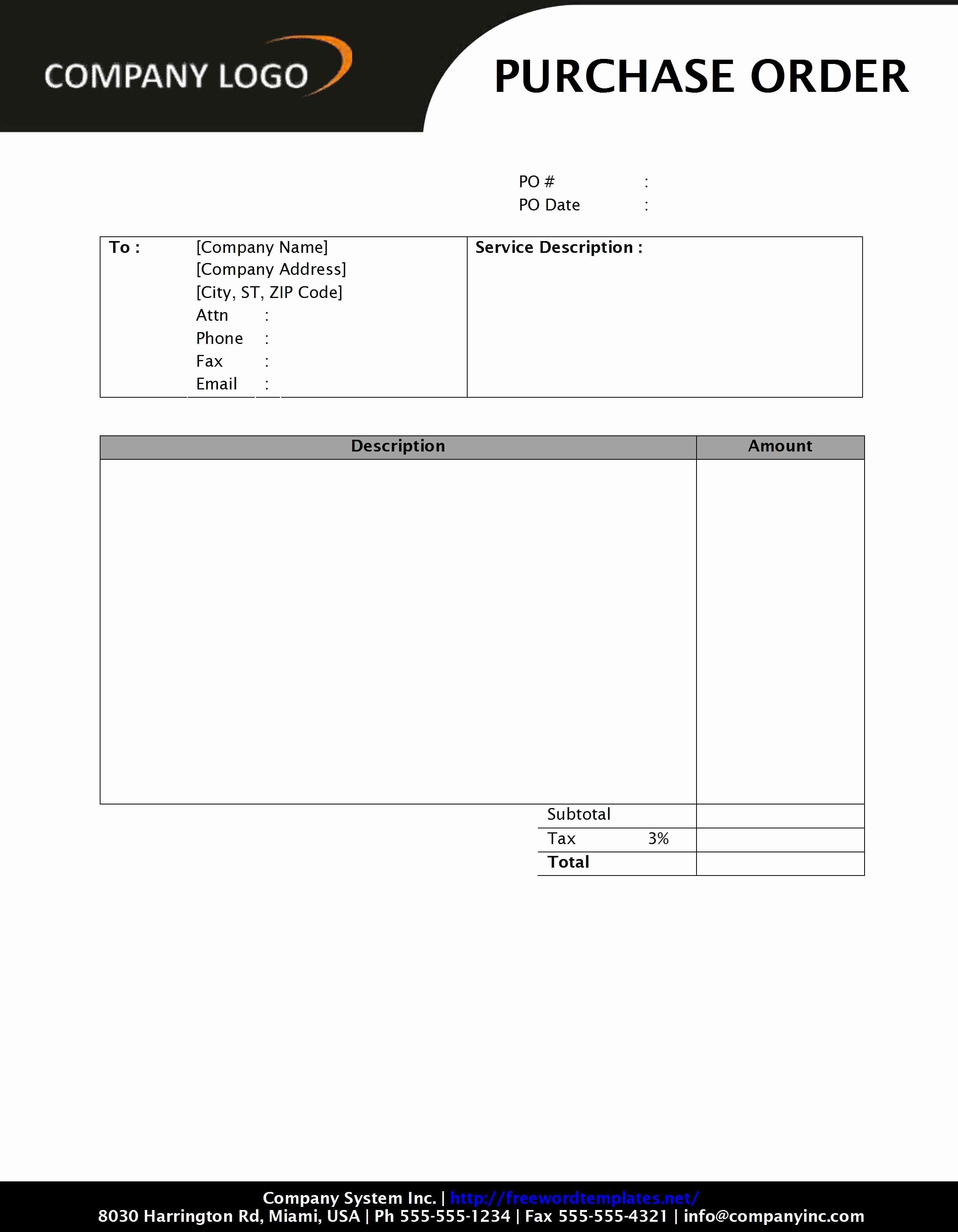 Purchase order Template Microsoft Word Beautiful Purchase order Sd1 Style