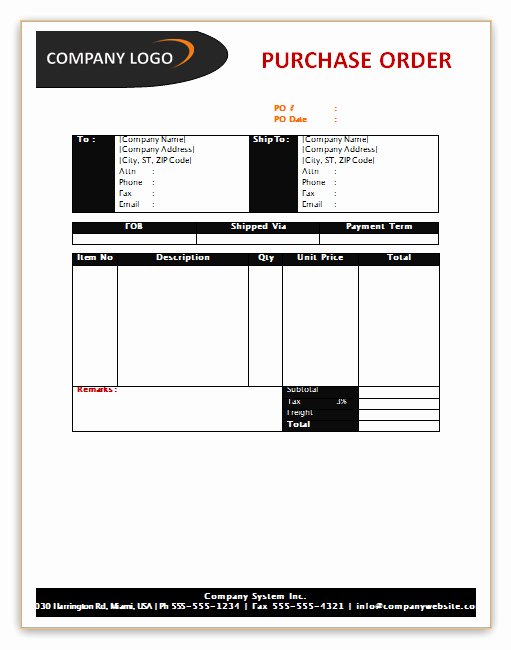 Purchase order Word Template Beautiful Save Word Templates