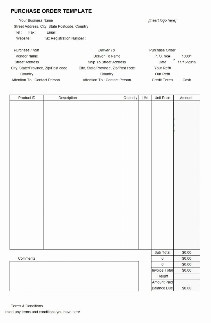 Purchase order Word Template Inspirational Lpo format Sample – 53 Purchase order Examples Pdf Doc