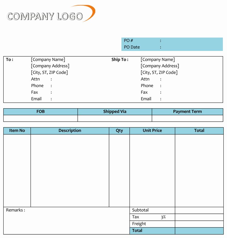 Purchase order Word Template New 40 Free Purchase order Templates forms