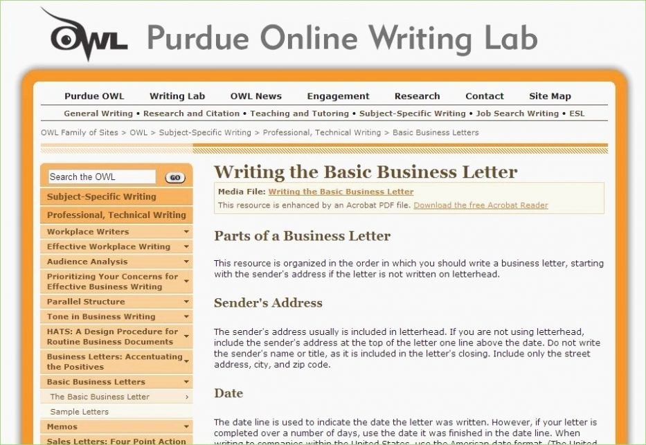 Purdue Owl Letter format Luxury Business Memo Template Owl Cover Letter Purdue Writing the