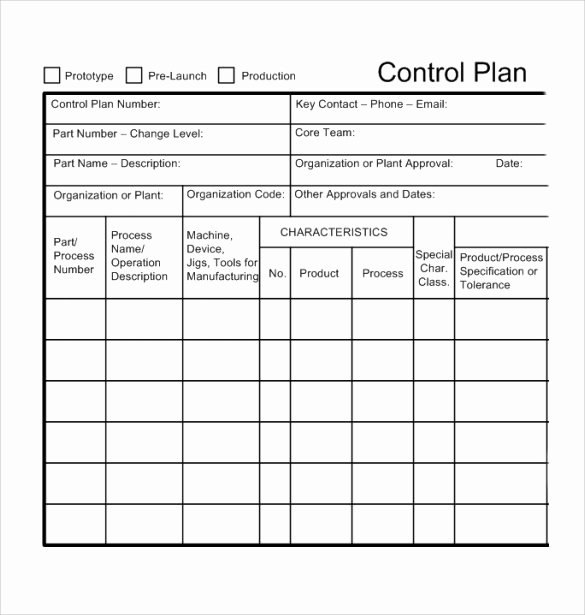 Quality Control Plan Template Unique Sample Control Plan 6 Documents In Pdf Word Excel