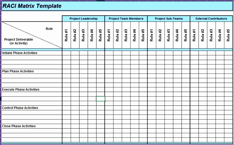 Raci Template Xls New 14 Excel Raci Template Exceltemplates Exceltemplates
