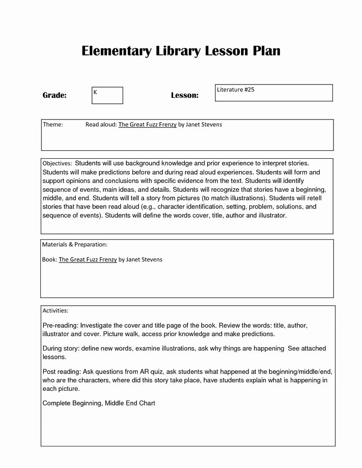 Read Aloud Lesson Plan Template Luxury 499 Best Images About Library Lessons Misc On Pinterest